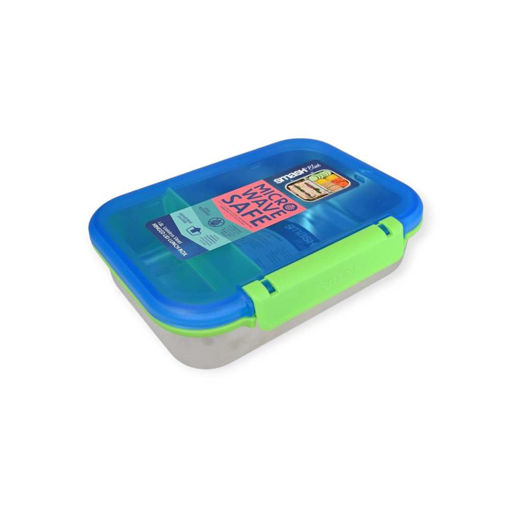 Picture of SMASH HINGED LID LUNCHBOX 1.8L BLUE/GREEN